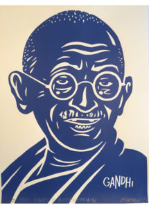 Gandhi-Blue