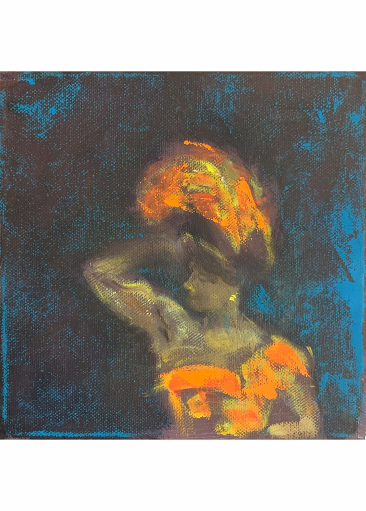 Alena Anderlová - Lady, olej na plátně